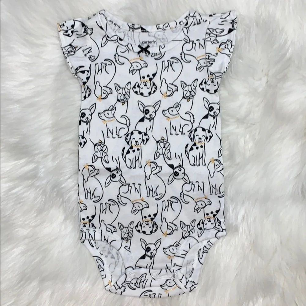 Bundle of 5 NWOT Baby Girl 6M Onesies
